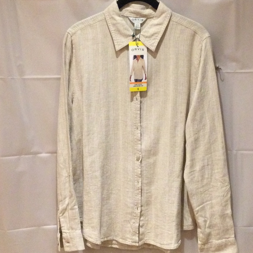 Orvis Women Cream Shirt NWT